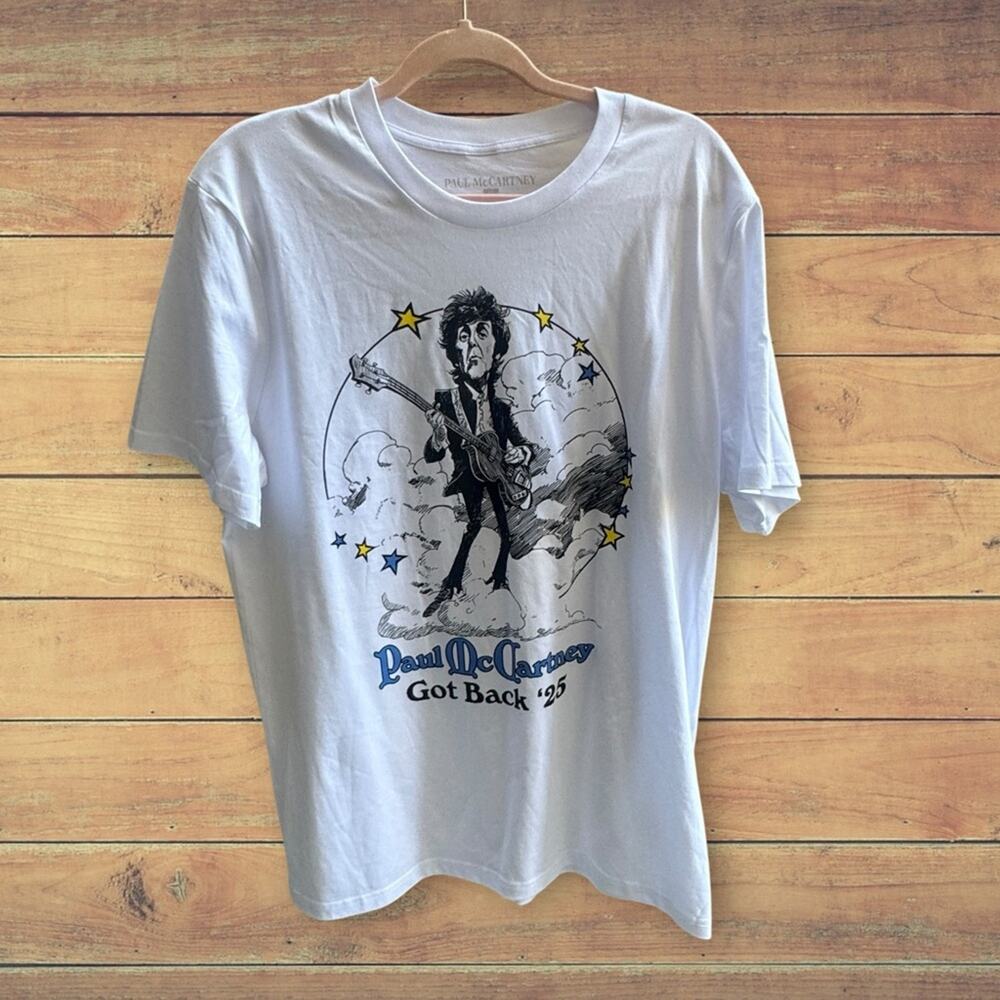 NEW Paul McCartney Got Back 2025 Illustration T-Shirt, Unisex Large